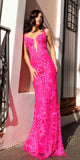 Nox Anabel E1274 Long Sequin Embroidered Applique Evening Gown