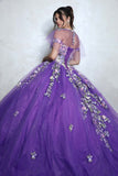 Eureka EK1003 3D Floral Lace Embroidered Bodice Ball Gown