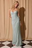 Eureka EK136 Long Glitter Jersey Gown Open Leg Slit