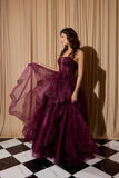 Eureka EK157 Long A-Line Glitter Tulle Ball Gown Ruffle Skirt