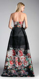 CLEARANCE - Andrea & Leo G1031 Print Strapless Sweetheart Gown