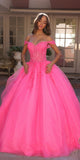 Nox Anabel H1349 Poofy Long Quinceanera Off the Shoulder Ballgown