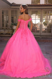 Nox Anabel H1349 Poofy Long Quinceanera Off the Shoulder Ballgown