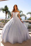 Nox Anabel H1352 Poofy A-Line Ballgown Off the Shoulder Quinceanera Dress