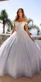 Nox Anabel H1352 Poofy A-Line Ballgown Off the Shoulder Quinceanera Dress
