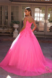 Nox Anabel H1464 Square Neck Poofy A-Line Quinceanera Gown