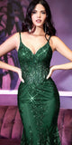 Ladivine J810 Dress | Cinderella Divine J810 - dark emerald green