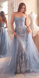 Ladivine J858 Dress | Cinderella Divine J858 - Smokey Blue