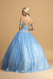 Aspeed L2101 Cold-Shoulder Long A-Line Quinceanera Ball Gown Dress