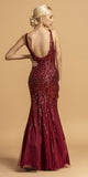 Aspeed L2173 Long Mermaid Dress with Sequin-Appliques