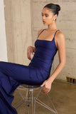 Astee T3001 Long Fitted Evening Gown Strappy Open Back