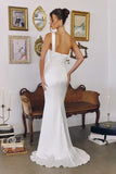 Amoris T727W One Shoulder Fitted Stretch Satin Mermaid Bridal Dress