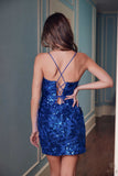 Nox Anabel T864 Dress Short Cocktail Fitted Sequin Print