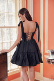 Nox Anabel T869 Dress A-Line Semi Sweetheart Ribbon Straps