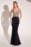 Ladivine Amoris T9002 Long Fitted Embellished Bodice Formal Gown