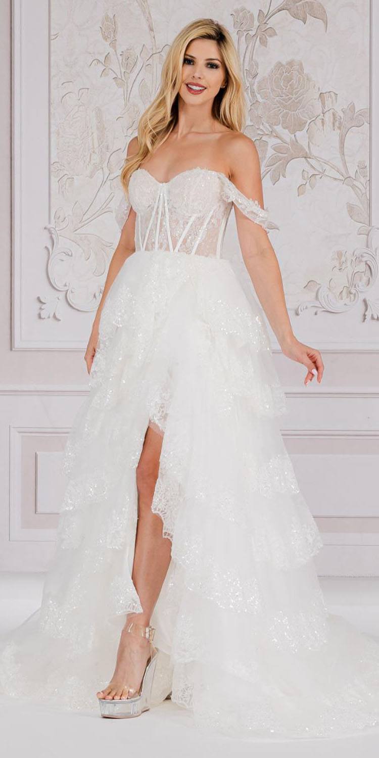 Amelia Couture TM1012 Dress - White 