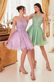 Cinderella Divine UJ0119 Dress - Sage and Lavender