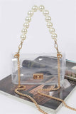 Transparent Cross Body Bag W Clear Chain