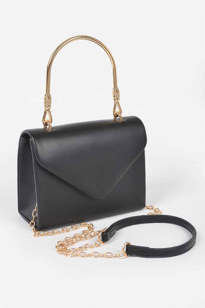 Vegan Metal Handle Bag