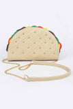 Studded Taco Shape Clutch