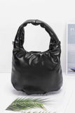 Metallic Big Flower Handle Bag