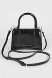 Enamel Top Handle Bag