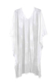 Floral Lace Poncho With Tassel
