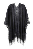 Floral Lace Kimono With Tassel
