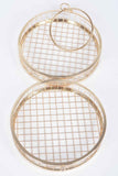 Metal Wire Round Clutch