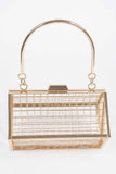 Metal Wire Cube Clutch
