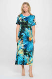 Print Bns Long Dress