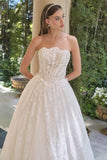 Andrea & Leo WL061 Timeless A-Line Strapless Wedding Gown