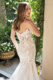 Andrea & Leo WL072 Fit and Flare Strapless Plunging Neck Wedding Dress