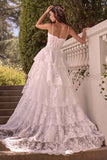 Andrea & Leo WL076 Layered Scallop Lace Wedding Bridal Ball Gown