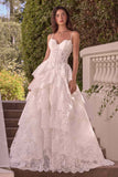 Andrea & Leo WL076 Layered Scallop Lace Wedding Bridal Ball Gown