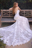 Andrea & Leo WL077 Lace Halter Mermaid Wedding Dress