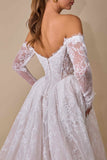 Andrea & Leo WL079 Lace Wedding Ball Gown With Long Sleeves