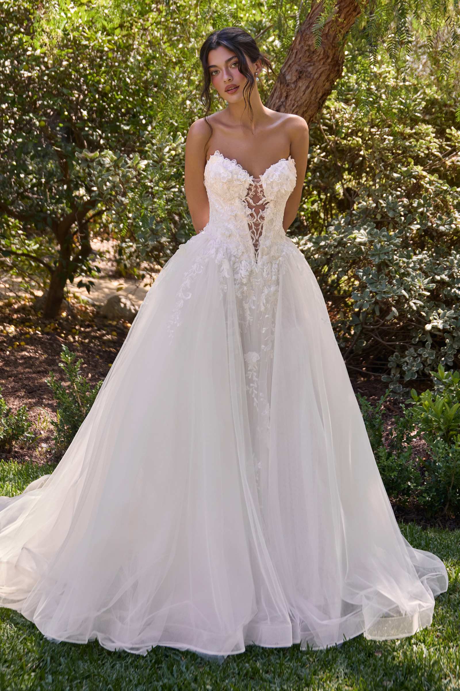 Andrea & Leo WL094 Strapless Off White Bridal Ball Gown