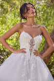 Andrea & Leo WL094 Strapless Off White Bridal Ball Gown