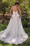 Andrea & Leo WL094 Strapless Off White Bridal Ball Gown