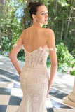 Andrea & Leo WL099 Romantic Fitted Wedding Gown Off Shoulder