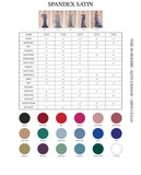 Color Chart - Spandex Satin