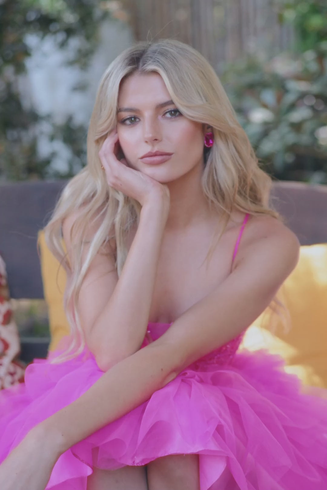 Juliet JT935K Dress Corset Top Tulle Ruffle Cocktail Skirt - VIDEO