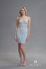 Juliet JT941R Dress Fitted Cocktail Gown with Leaf Lace Corset Bodice  - VIDEO