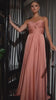 Ladivine 7496 Floor Length A-Line Luxurious Satin Strapless Keyhole Dress