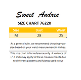 Sweet Andree Size Chart 76220 