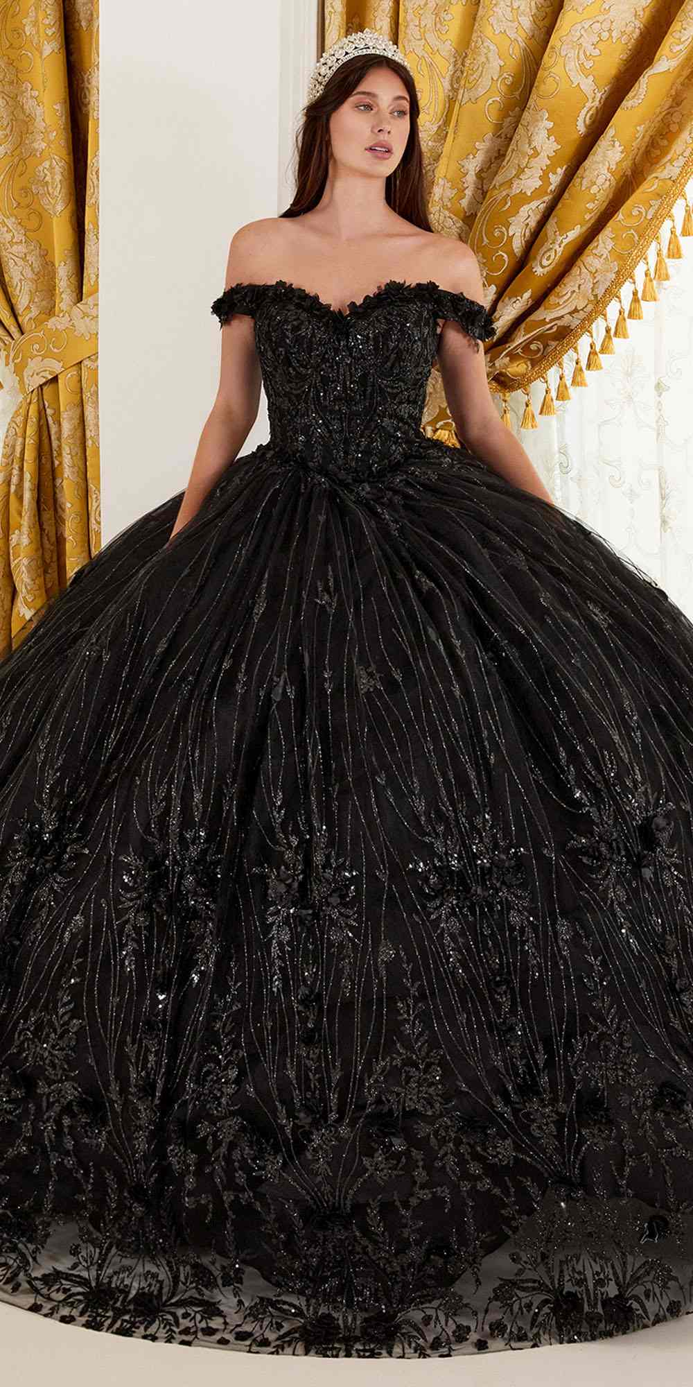 Ladivine 15704 Dress | Cinderella Divine 15704 - Black