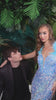 Cinderella Divine CD248 Floor Length Feather Strap Iridescent Sequins Gown