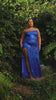 Cinderella Divine CH165C Long Strapless Asymmetrical Fitted Sequin Gown