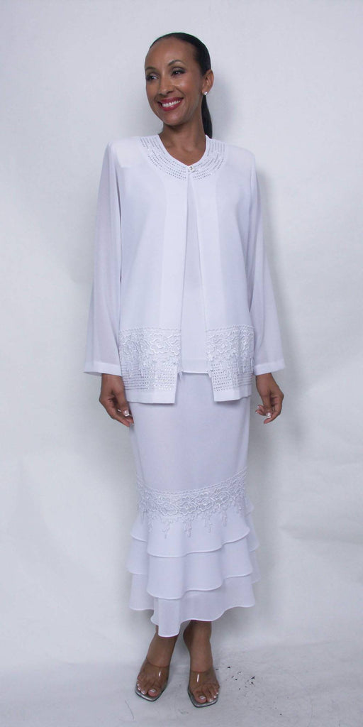 Hosanna 2281 Plus Size 3-Piece Set Tea Length Dress – DiscountDressShop